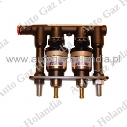Wtryskiwacz pomarańczowy Prins VSI 1 , 2 cylindry , KN8, 63cc,KEIHIN Prins VSI 1 ,Listwa wtryskiwaczy E4 67R-010092 ,110R-000020,LPG 67R 010093,CNG 11