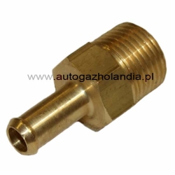 Nypel prosty mosiężny do reduktora gazu LPG /CNG 3/8" 8mm