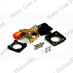 Wlew gazu kwadratowy 90° W21,8 + obudowa ,A1355,E13 67R-010077