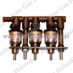 Wtryskiwacz biały Prins VSI 1 , 3 cylindry KN8 42cc,KEIHIN Prins VSI 1 ,Listwa wtryskiwaczy E4 67R-010092 ,110R-000020,LPG 67R 010093,CNG 110R-000021