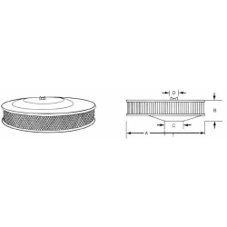 Filtr powietrza IMPCO F1-1,251mm,