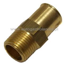 Nypel mosiężny do reduktora gazu LPG 3/8" 16mm
