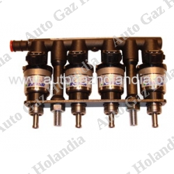 Wtryskiwacz biały  Prins VSI 1 , 4 cylindry , KN8, 42cc,KEIHIN Prins VSI 1 ,Listwa wtryskiwaczy E4 67R-010092 ,110R-000020,LPG 67R 010093,CNG 110R-000