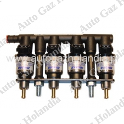 Wtryskiwacz żółty Prins VSI 1 , 4 cylindry , KN8, 73cc,KEIHIN Prins VSI 1 ,Listwa wtryskiwaczy E4 67R-010092 ,110R-000020,LPG 67R 010093,CNG 110R-0000